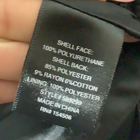 Colleen Lopez -Sz XL - Black F. Leather Jacket - Floral embroidery - black studs - Picture 10 of 12